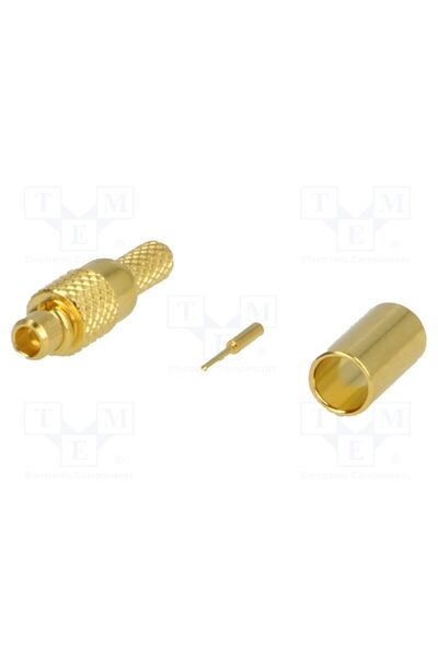 OEM Conector MMCX AMPHENOL RF MMCX1121A13G550, mufă, tată, drept, 50Ω, crimpa...