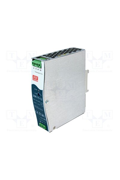 OEM Alimentator pulsatoriu MEAN WELL SDR-75-12, pentru şină DIN, 75,6W, 12VDC...