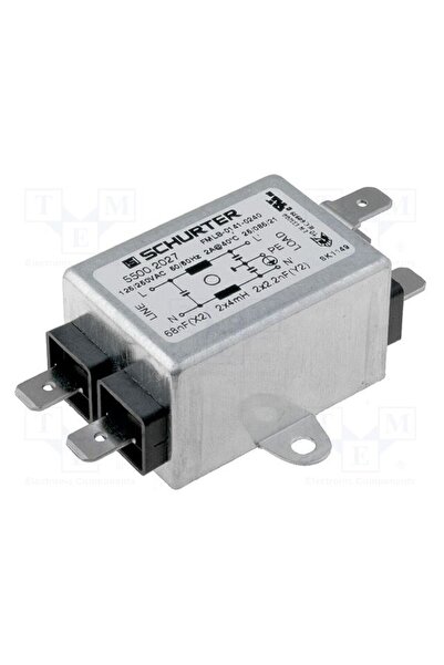 OEM Filtru anti-interferenţe SCHURTER 5500.2027, alimentare, 250VAC, Cx 68nF,...