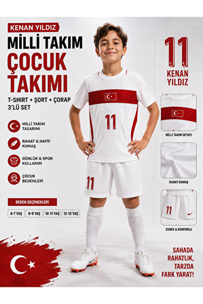 SENVISION KENAN YILDIZ MİLLİ TAKIM ÇOCUK FUTBOL 3'LÜ SET