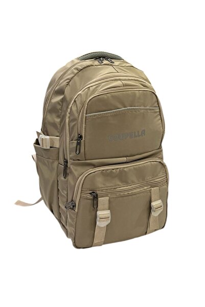 COUPELLA Saten Fabric Multi-Pocket Large and Practical Backpack and Travel Bag