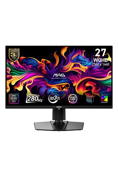 MSI Monitor MAG 271QP QD-OLED X28 26.5 inci 2560 x 1440 px OLED 280 Hz Gaming