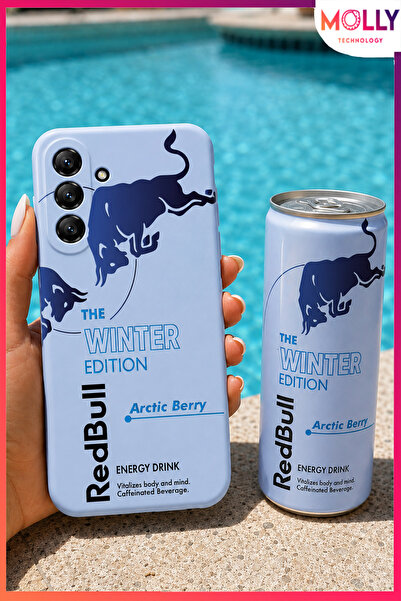 Molly SAMSUNG GALAXY S24 FE İçin Bebe Mavisi Redbull The Winter Edition Desen...