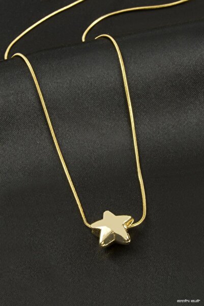 ZERO LAND Spt-Gld Star Steel (50734) Necklace Yellow