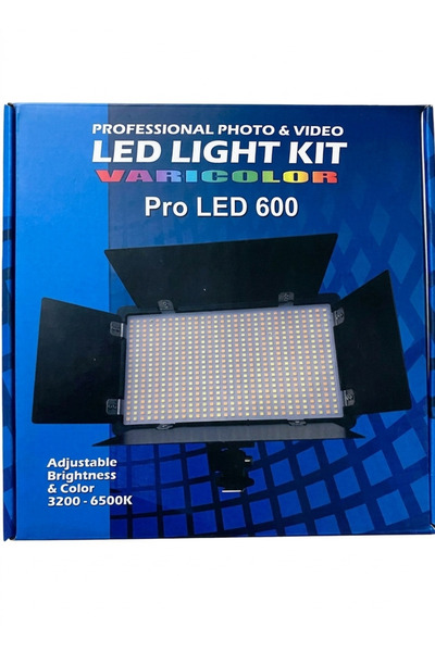 Generic Brand Professional Photo LED 600 Light Kit with Battery