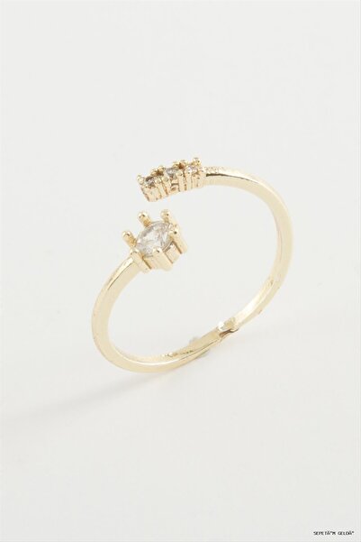 ZERO LAND Spt-Gld Zircon Stone (45825) Ring Yellow