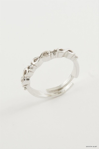 ZERO LAND Spt-Gld Star Stone Ring (52803) Silver Color