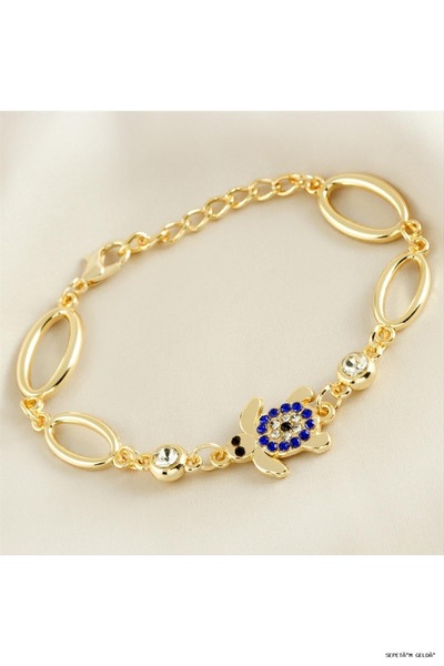 ZERO LAND Spt-Gld Turtle Stone Tr (53859) Bracelet Yellow