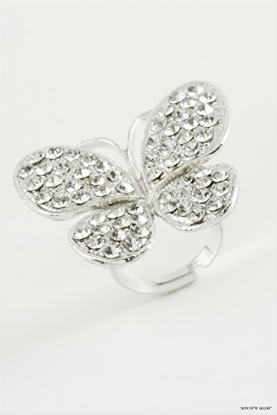 ZERO LAND Spt-Gld Ring with Stones (45121) Silver Color