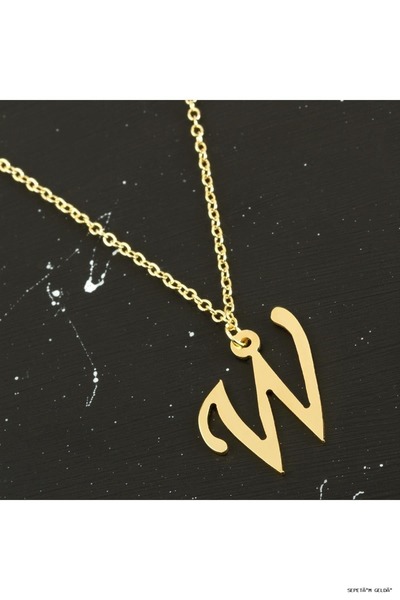 ZERO LAND Spt-Gld Solid Brass Letter Pendant (51947) W