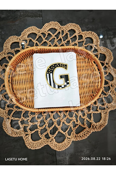 LASETU Checkered g Letter Kitchen Towel 1 Piece (30X50)