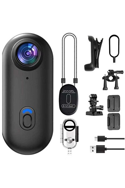 O Ozone 4K Mini Action Camera|Ultra-Light Thumb-Sized Body Cam with WiFi, 360...