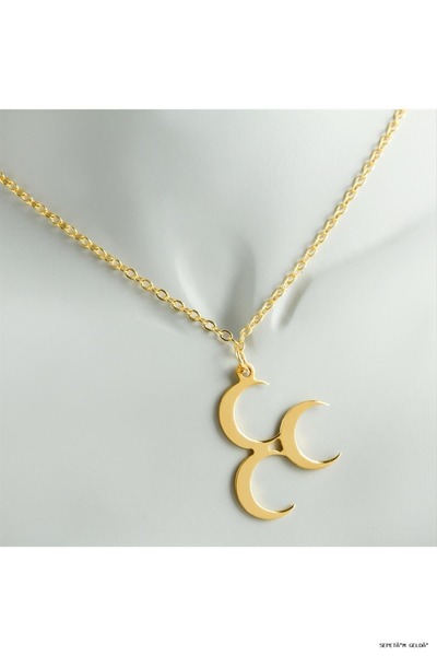 ZERO LAND Spt-Gld 3 Crescent Tip (54845) Necklace Yellow