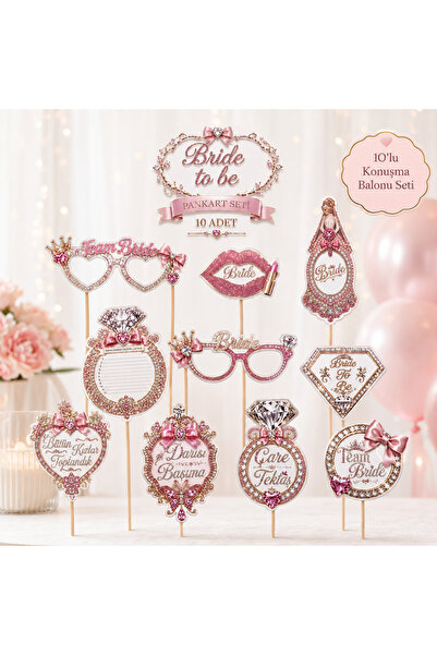 Doğasüs Bride To Be 10 Lu Konuşma Pankartı Konuşma Balonu