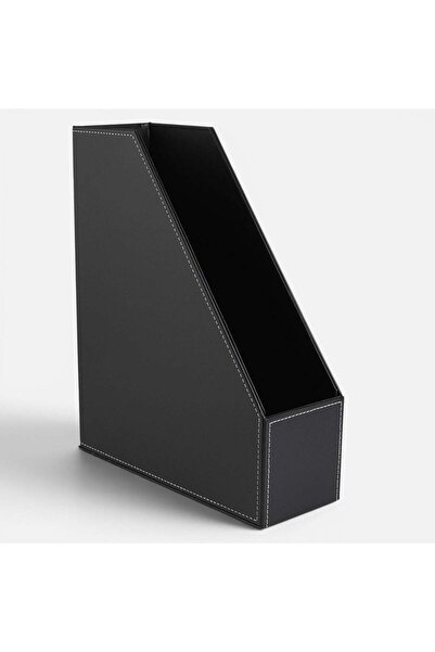 OEM Suport Dosare din Piele Artificiala Neagra 26x10x32cm