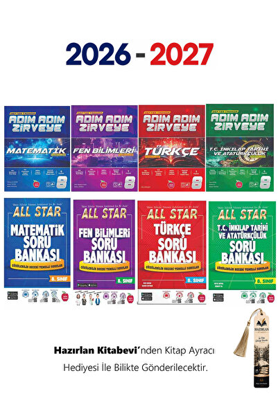 Newton Yayınları 8.Sınıf Adım Adım Zirveye - All Star Soru Bankası Seti