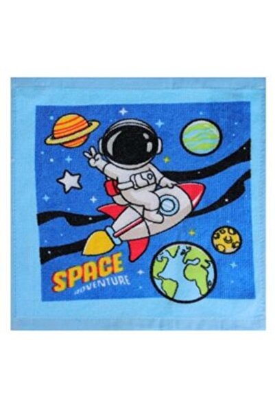 OEM Prosopel din Bumbac Albastru cu Model Spatiu pentru Copii 30x30cm