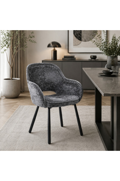 N.zone Light brown fabric chair