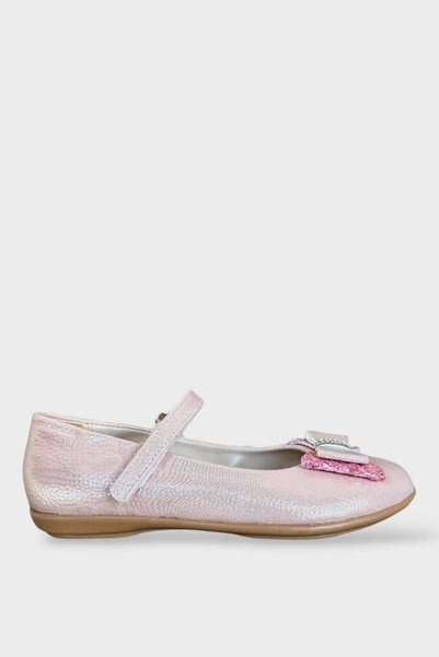 Jagulep Bow-Tie Girls' Ballerina Shoes Pudra