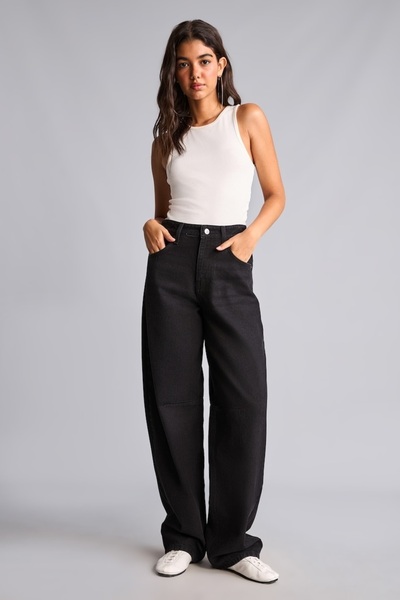 DeFacto Baggy Fit High Waist Wide Leg Jean Pants H7391Ax26Au
