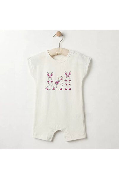 miyrem 6/24 Month Short Sleeve Baby Romper with Short Sleeves and Short Legs