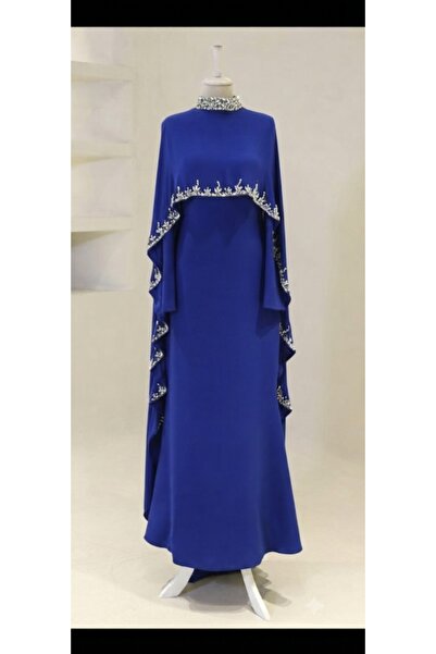 Nisa Stylish Dress with Cape - 3-Piece Combination (with Belt)