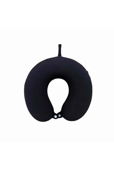 Midi U-Shaped Travel Pillow Black