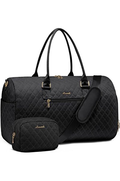GENERAL Luvvoc Duffle Bag for Women in Black 53 X 20 X 33 cm Waterproof with ...
