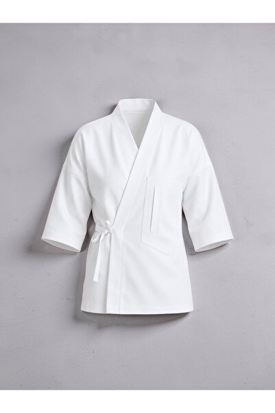 D- APRON Kimono Tasarım Șef Ceketi