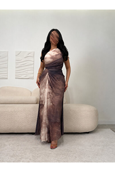 Lia فستان سهرة بكتف واحد