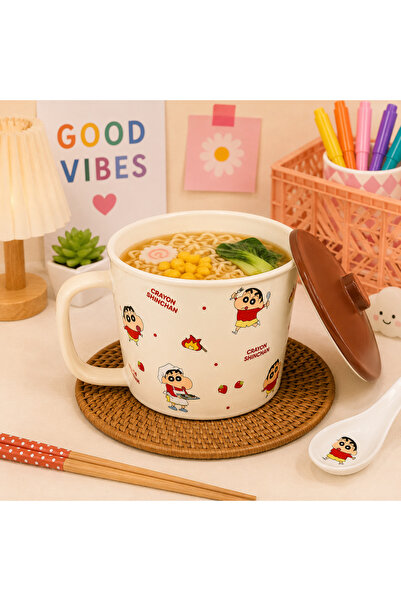 hediyeofisi Hediye Ofisi Shinchan Kapaklı Büyük Noodle Kasesi – Kapaklı Seram...