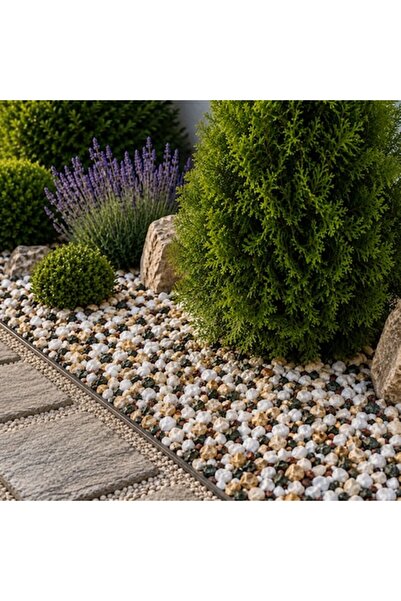 IRO Pietre decorative de pădure multicolore 7–15 mm, 20 kg, pentru grădină, a...