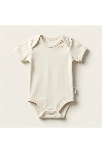 jr.bunnies 100% Cotton Baby Short Sleeve White Snap-On Bodysuit