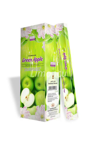 Green Apple / Yeşil Elma Tütsüsü 6 Paket 120 Çubuk Tütsü
