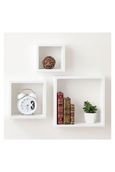 OEM Raft / organizator de perete pentru birou, 3 bucăți, 23 x 9 x 23cm – plas...