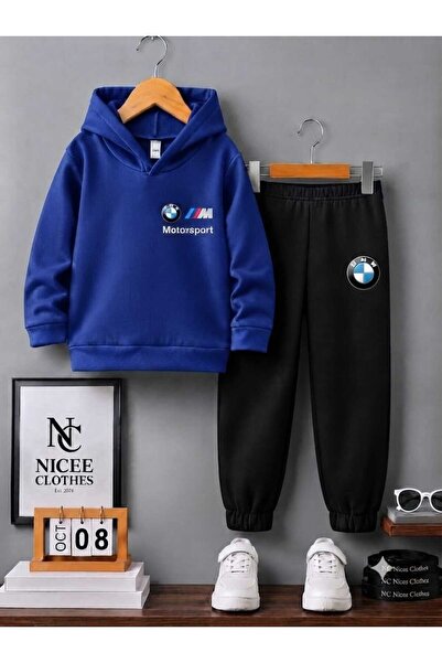 NC Nicee Clothes Children's Tracksuit Unisex (Bmw Motorsport Print on the Lef...