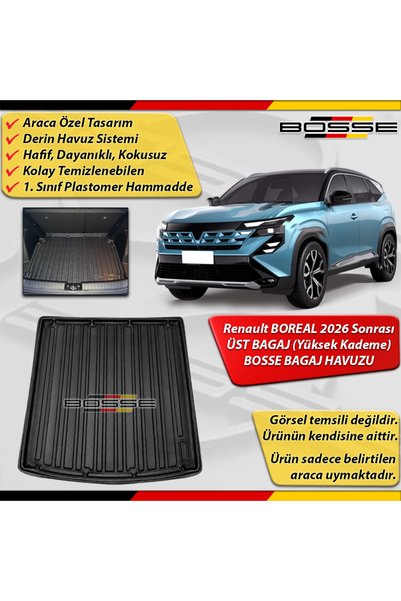BOSSE Renault Boreal Bagaj Havuzu ÜST BAGAJ (Yüksek Kademe) 2026 Sonrası Arac...