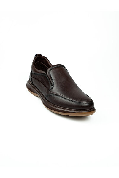 Voyager M1032 Brown Leather Loafers Casual Men's Shoes