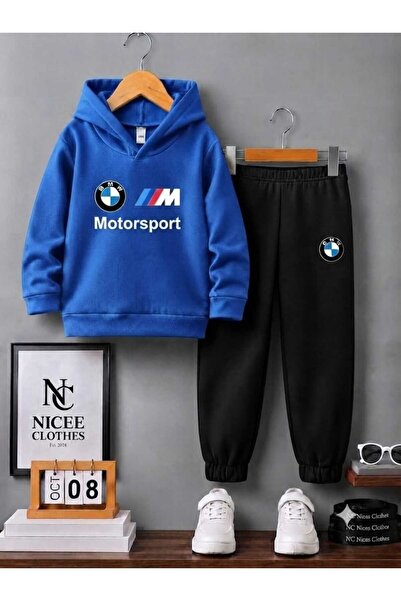 NC Nicee Clothes Children's Unisex Tracksuit Set (with Bmw Motorsport Print o...