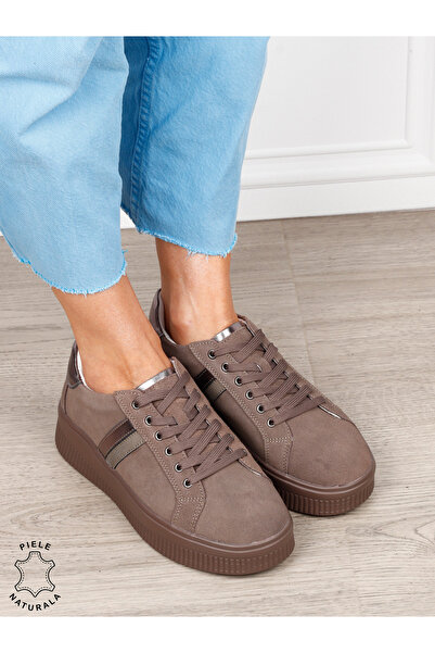 ANGEL BLUE Pantofi sport din piele naturală intoarsa cu finisaje premium 1811...