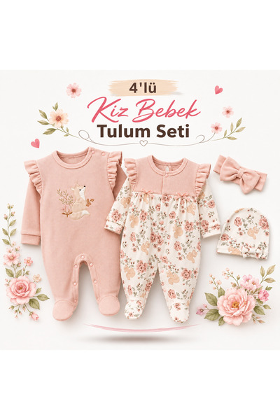 MYZİ STORE Komplet kombinezona za bebe devojčice