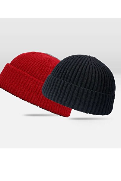 Aida Jewelss Set of 2 Short Skullcap Beret Solid Color Short Beret Hipster Be...
