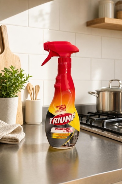TRIUMF Degresant cu Oțet pentru Bucătărie și Suprafețe Lavabile, 500 ml