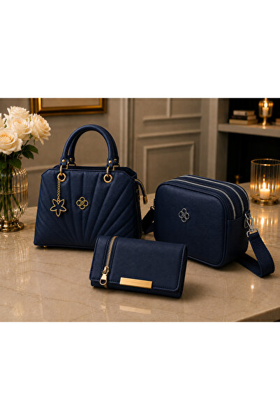 MODAMARKM Modern 3-Piece Set Shoulder Bag with 3 Zippers, Crossbody Bag and W...