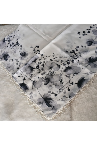 hoaryage Handmade Patterned Yarn Embroidery with Ring Beads on the Edge, Yeme...