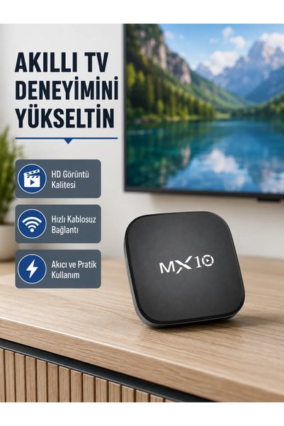 dolapmix Android 4K TV Box – Wi-Fi, Bluetooth, Dolby Ses, 60 FPS Ultra HD
