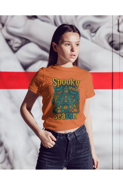 MVRDAR Tricouri unisex 100% bumbac colecția Halloween, Spooky și Horror