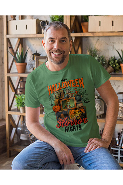 MVRDAR Tricouri unisex 100% bumbac colecția Halloween, Spooky și Horror