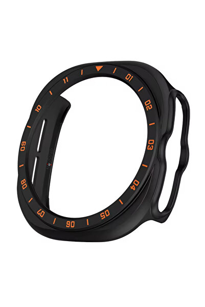 NovStrap Samsung Galaxy Watch Ultra / Ultra 2 47mm ile Uyumlu Sert PC Kasa Ko...