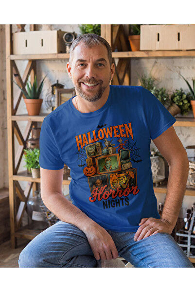MVRDAR Tricouri unisex 100% bumbac colecția Halloween, Spooky și Horror